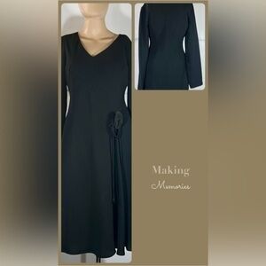 EVAN PICONE BLACK V-NECK DRESS SIZE 4